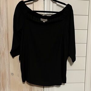 LOFT Women's Elegant Black Blouse